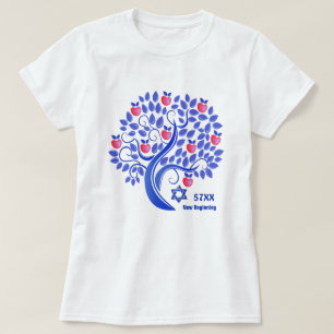Jüdisches Neujahr Rosh Hashanah Custom Year T-Shirt