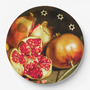 Jüdisches Neujahr   Rosh Hashanah Fine Art Pappteller