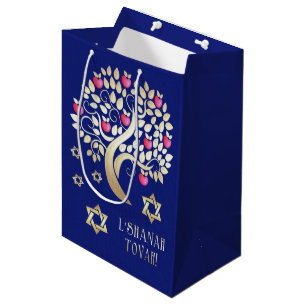 Jüdisches Neujahr Rosh Hashanah Gift Bags Mittlere Geschenktüte