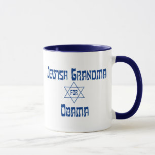 Jüdisches Oma für Obama-Tasse Tasse