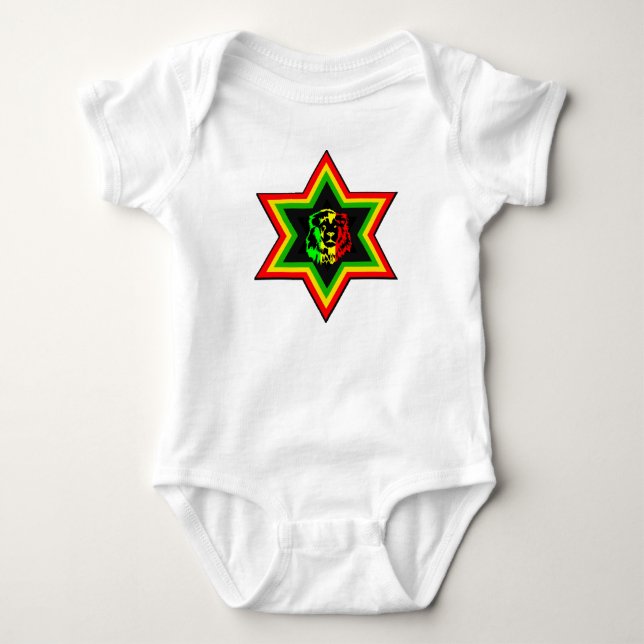 Jüdisches Rasta Baby Strampler (Vorderseite)