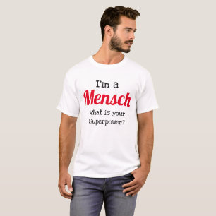 Jüdisches Shirt - Ich bin ein Mensch-Supermacht