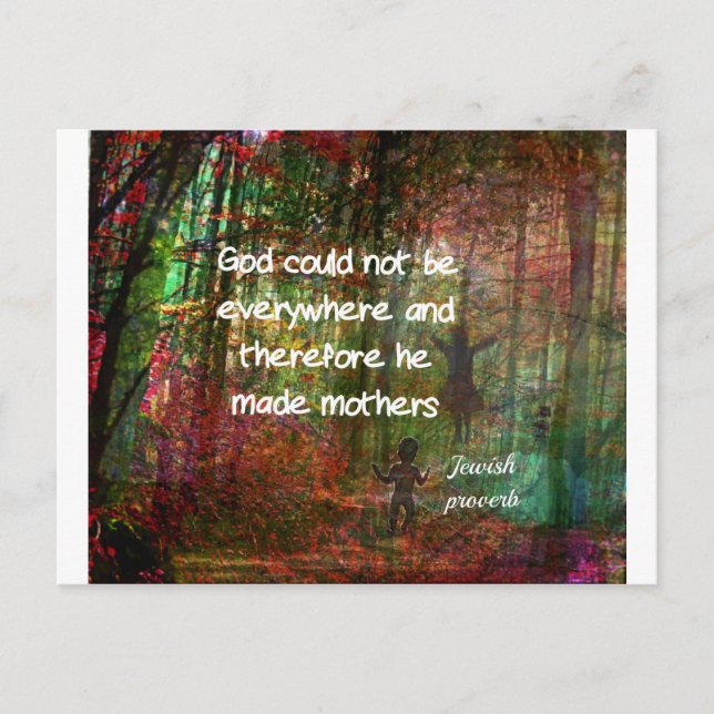 jüdisches Sprichwort Postkarte (Vorderseite)