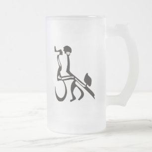 Jüdisches Tango Mattglas Bierglas