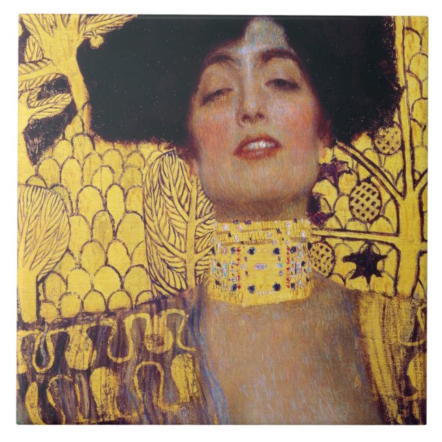 Judith (Dame in Gold), Gustav Klimt Fliese (Vorderseite)