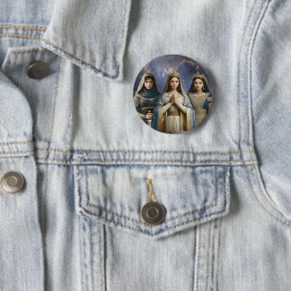 Judith, Esther und selige Jungfrau Maria Ansteckna Button