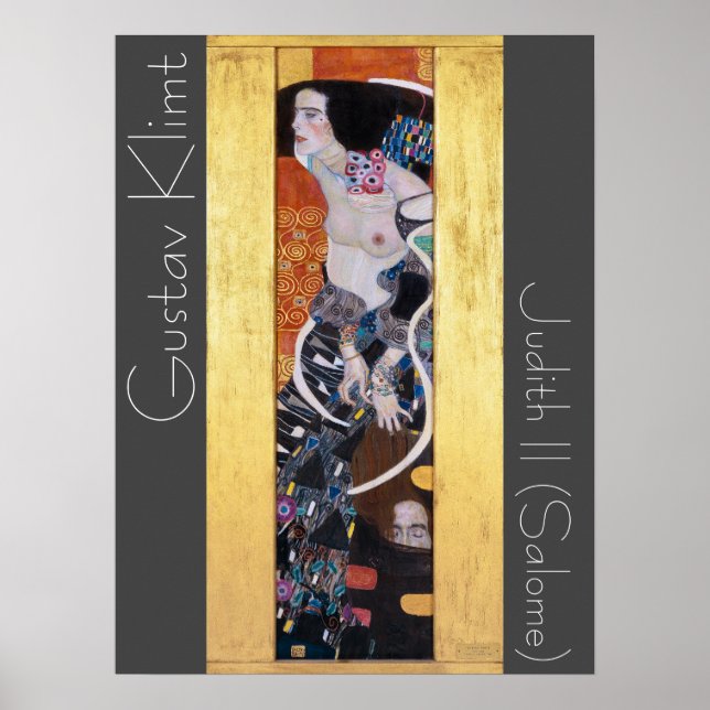 Judith II Gustav Klimt Art Nouveau Poster (Vorne)