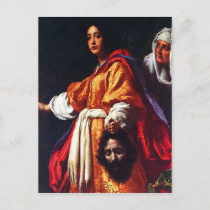 Judith mit dem Kopf des Holofernes Postkarte
