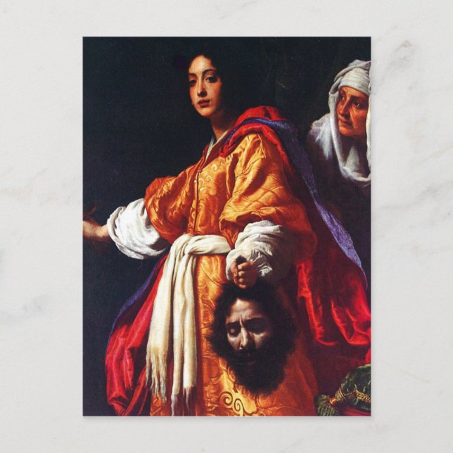Judith mit dem Leiter von Holofernes Postkarte (Vorderseite)