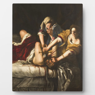 Judith Slaying Holofernes - Artemisia Gentileschi Fotoplatte