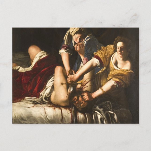 Judith Slaying Holofernes - Artemisia Gentileschi Postkarte (Vorderseite)