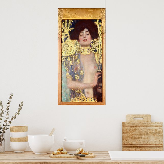 Judith und der Leiter von Holofernes von Gustav Kl Poster (Küche)