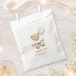 Judo Bear Turns One" – 1st Birthday 【Black-belt】 Geschenktütchen
