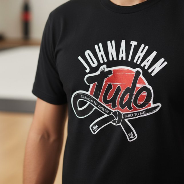 Judo - Black Belt -Rising Sun Tri-Blend Shirt (Von Creator hochgeladen)