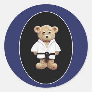 Judo Black Belt Runder Aufkleber