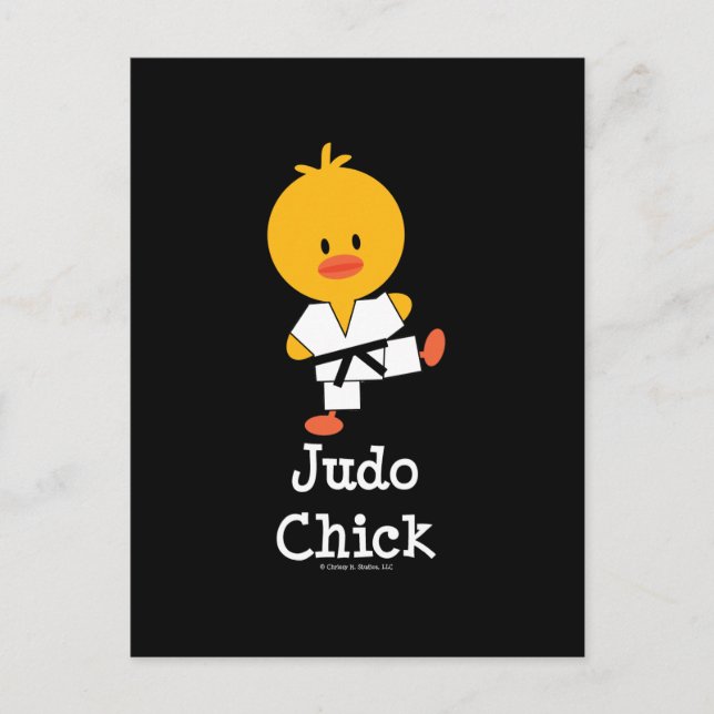 Judo Chick Postcard Postkarte (Vorderseite)