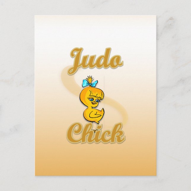 Judo Chick Postkarte (Vorderseite)