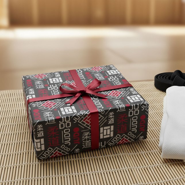Judo - clean modern geometric pattern geschenkpapier (Von Creator hochgeladen)