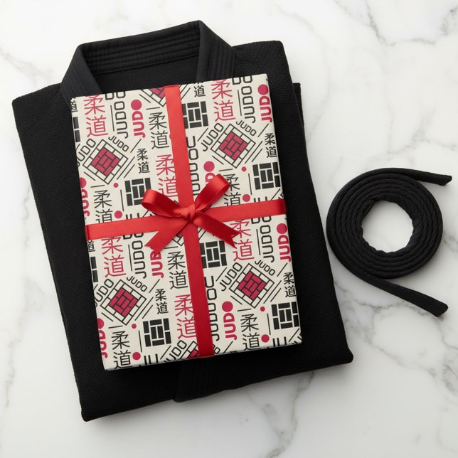 Judo - clean modern geometric pattern geschenkpapier (Von Creator hochgeladen)