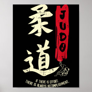 Judo Cool Japanisches Symbol Judoka Martial Arts Poster