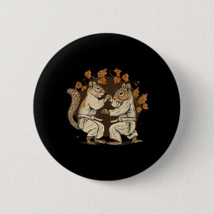 Judo Eichhörnchen Natur MMA Martial Arts Kickboxen Button