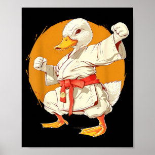 Judo-Ente Taekwondo-Ente Kung Fu-Ente Kampfsport Poster