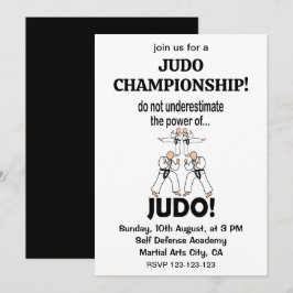 Judo Fighter Self Defense Taekwondo Judo Einladung