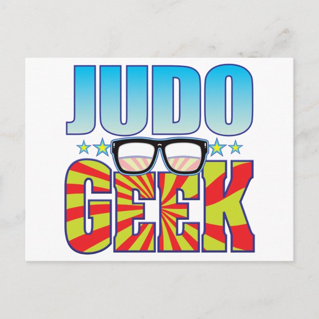 Judo Geek v4 Postkarte (Vorderseite)