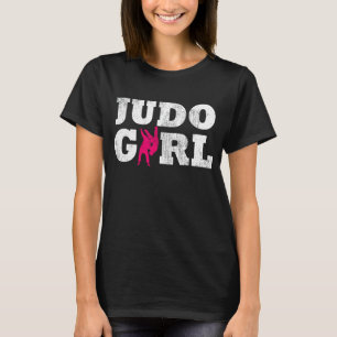 Judo Girl Player Silhouette Sportgeschenk T-Shirt