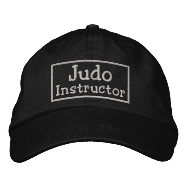 Judo Instructor Bestickte Baseballkappe (Vorderseite)