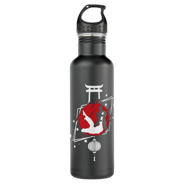 Judo Japan Edelstahlflasche (Vorderseite)