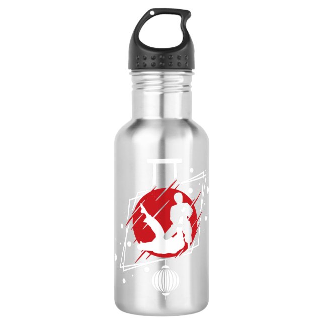 Judo Japan Edelstahlflasche (Vorderseite)
