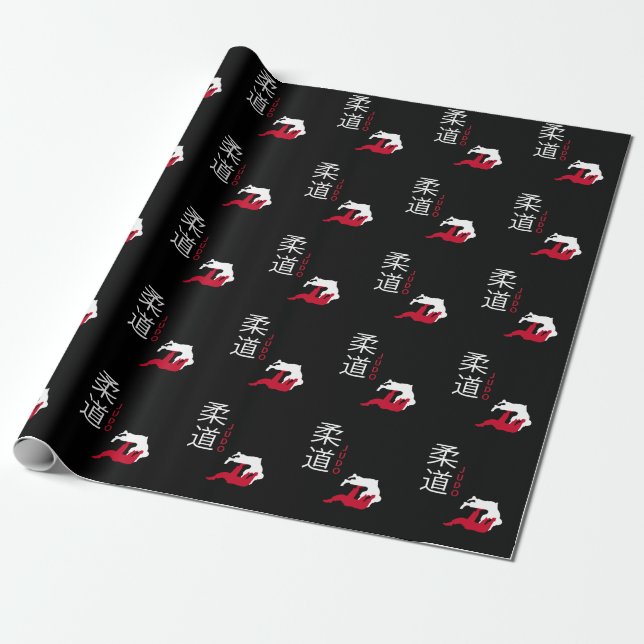Judo Japanese Martial Arts Geschenkpapier (Ungerollt)