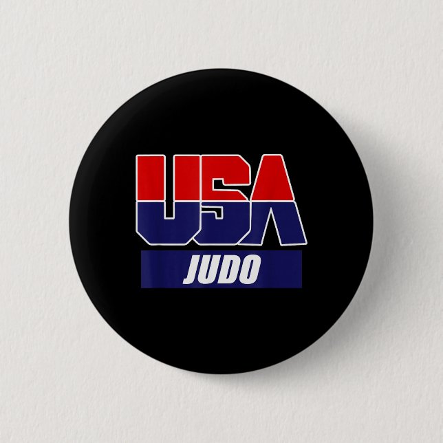 Judo Kampfsport 2024 USA Team Button (Vorderseite)