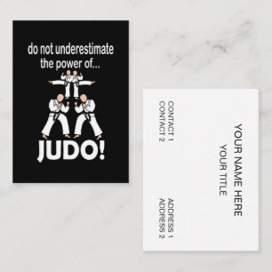 Judo Kampfsport Selbstverteidigung Taekwondo Judo Visitenkarte