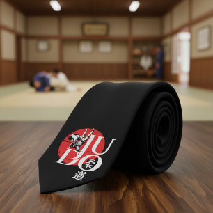 Judo -Kanji, aufgehende Sonne Krawatte
