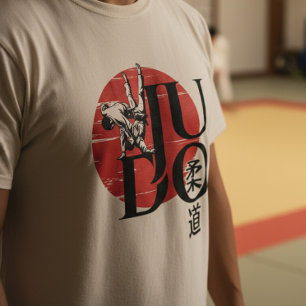 Judo -Kanji, aufgehende Sonne T-Shirt