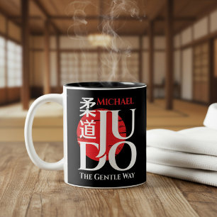 Judo -Kanji, Aufgehende Sonne Zweifarbige Tasse