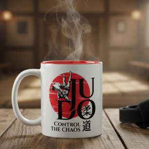 Judo -Kanji, Aufgehende Sonne Zweifarbige Tasse