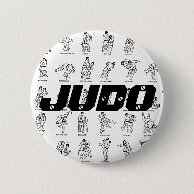 JUDO Knopf Button (Vorderseite)