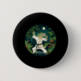 Judo Krokodil Natur Kickboxen Taekwondo Kampfsport Button