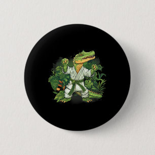 Judo Krokodil Natur Kickboxen Taekwondo Martial Button