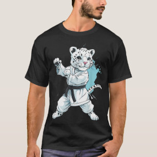 Judo Leopard Natur Kickboxen Taekwondo Kampfsport T-Shirt