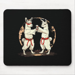 Judo Llama Kampfsport Taekwondo Kung Fu MMA Mousepad