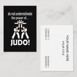 Judo Martial Arts Self Defense Taekwondo Judo Visitenkarte