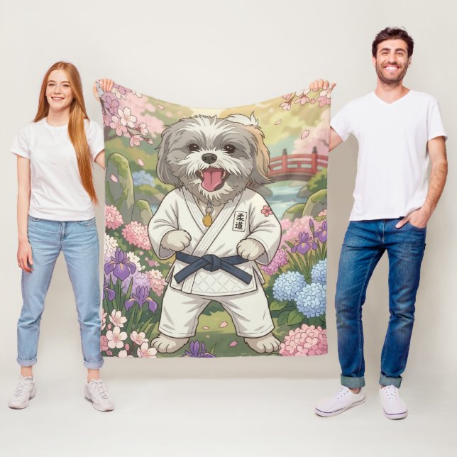 Judo Master Shih Tzu Fleecedecke (Beispiel)