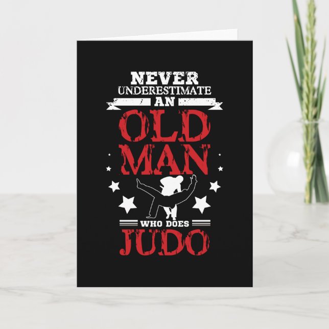 Judo Old Man Karte (Vorderseite)