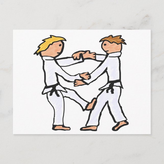 Judo Postkarte (Vorderseite)