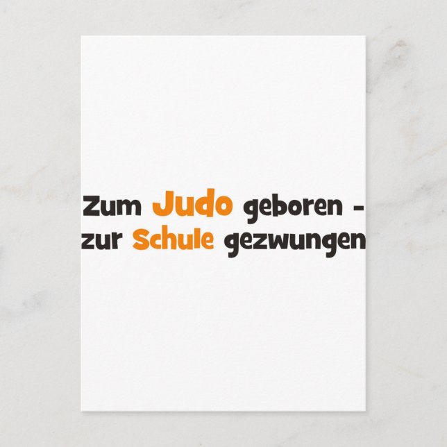 Judo Postkarte (Vorderseite)