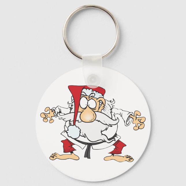 Judo-Santa Schlüsselanhänger (Vorderseite)